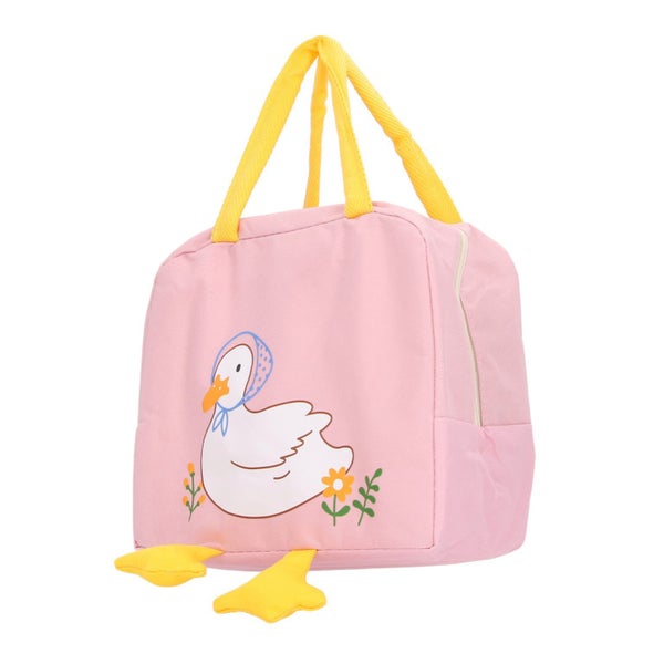 lunch bag for women lunch bag Lunch Bag Cartoon Duck Pattern Waterproof Zipper Carousel 1