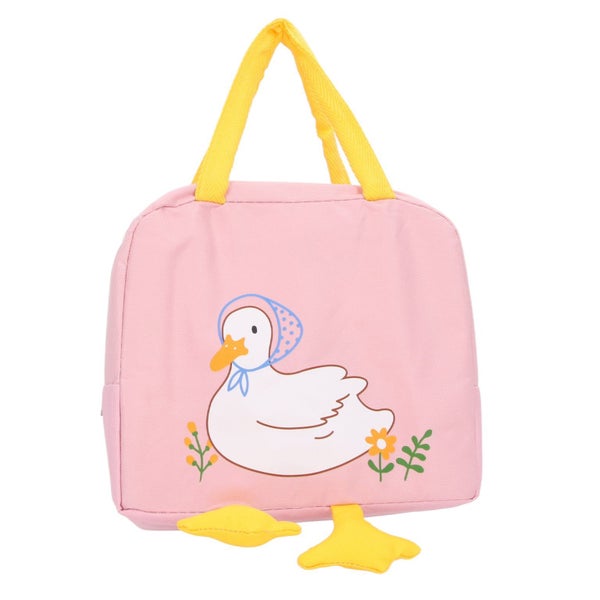 lunch bag for women lunch bag Lunch Bag Cartoon Duck Pattern Waterproof Zipper Carousel 5