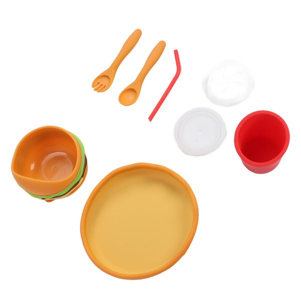 silicone pizza baby feeder cup Pizza Baby Feeder Bowl Silicone Multi Functional Carousel 1