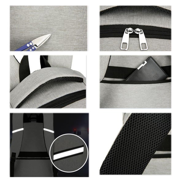 17 Inch Laptop Backpack with Lunch Compartment & USB Port & Earphone Port Carousel 2