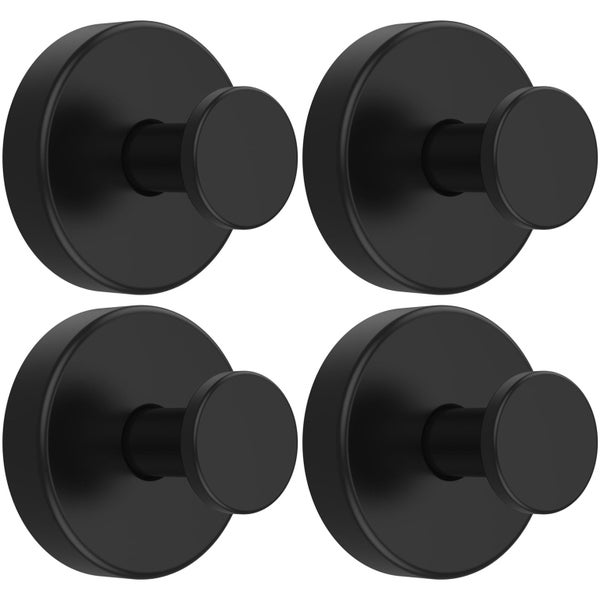 4Pcs Suction Cup Hooks Holds up to 15lbs, Durable Shower Suction Hanger (Black) Carousel 1