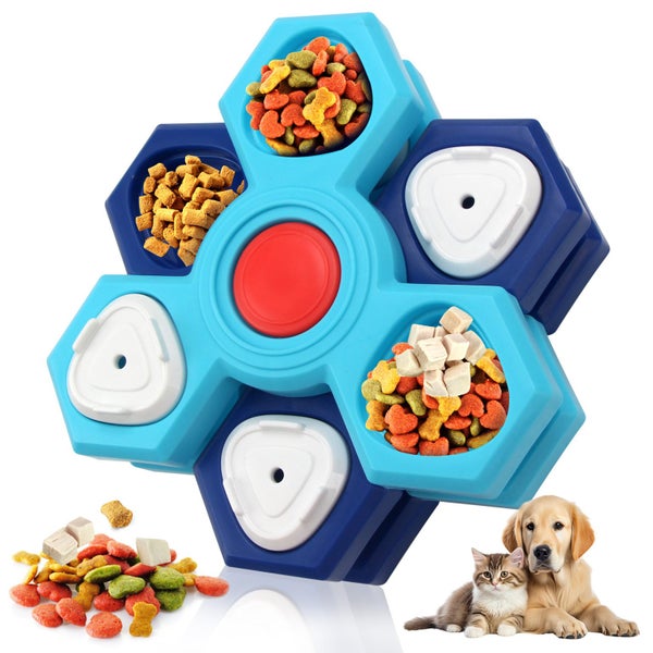 Slow Feeder Dog Bowl PC Interactive Pet Toy Four Layer Design for Pet Eating Carousel 1