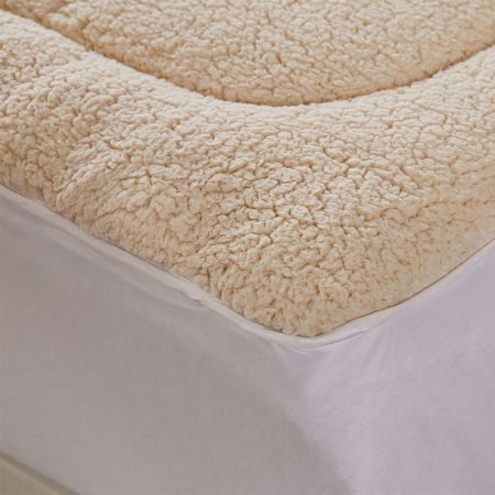 Dreamz Mattress Topper 100% Wool Underlay Reversible Mat Pad Protector Double Carousel 4
