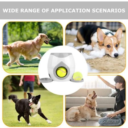 Dog Ball Launcher Dog Food Tenni Ball Machine,Dog Puzzle Feeder Dispenser,Dog Tr Carousel 2