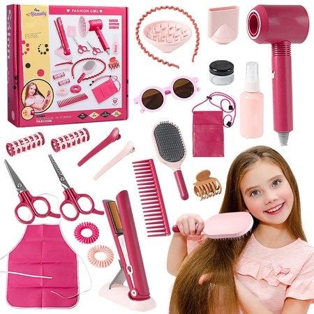Kids Toys Hairdressing Set Beauty Pretend Play Carousel 1