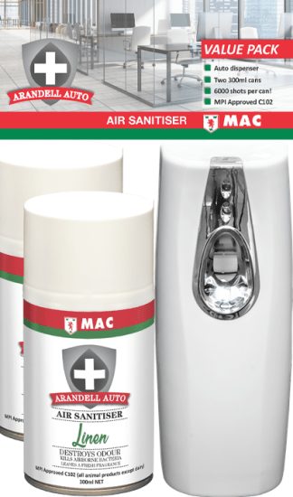 MAC Arandell Air Sanitiser Value Pack-Pack Carousel 1
