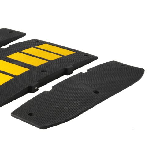 Heavy Duty speed hump, end cap, 270W x 900D x 50H, (Each) Carousel 1