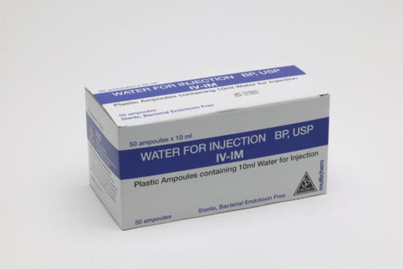 Water for Injection-10ml-50 Ampoules (Box) Carousel 1