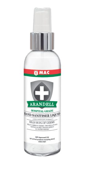 MAC Arandell Hand Sanitiser 150ml Spray-15-Case Carousel 1