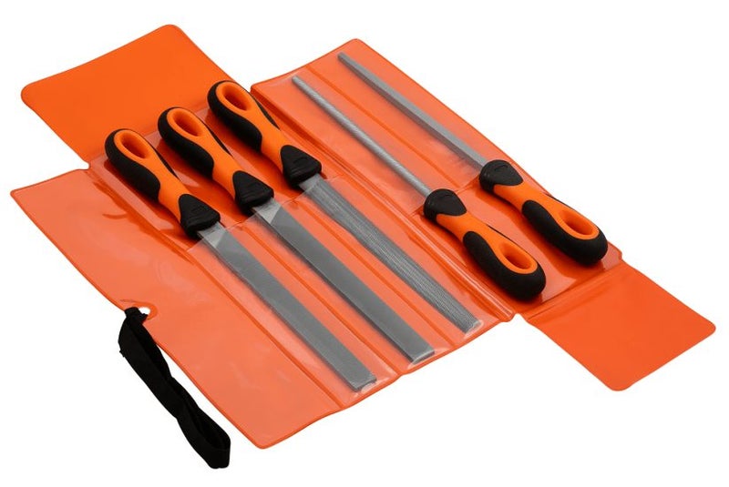 Bahco ERGO Engineering 5 Piece File Set 200mm (Each) Carousel 1