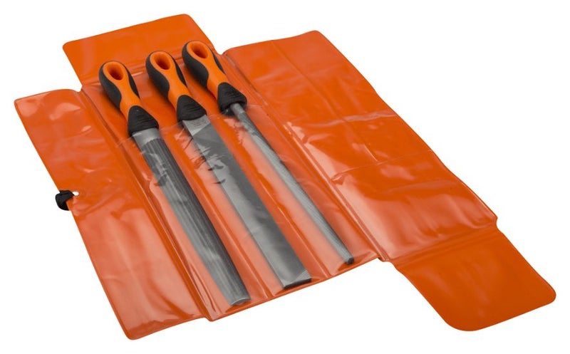 Bahco ERGO Engineering 3 Piece File Set 250mm (Each) Carousel 1