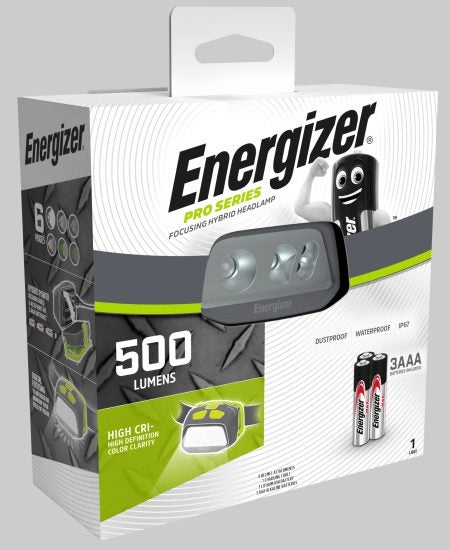 Energizer Pro Series Multicolour Hybrid Headlamp-500 Lumens (Each) Carousel 1