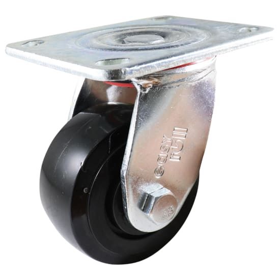 Easyroll 100mm Swivel Plate Mount J3 Castor-Nylon 320kg-Each Carousel 1