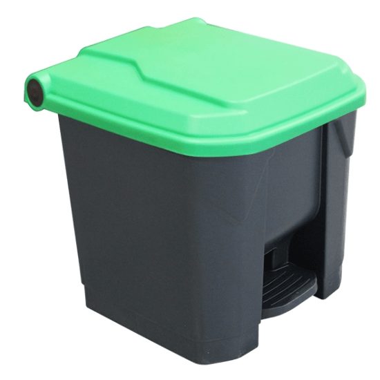 Richmond 30L Pedal Bin Green Lid-Each Carousel 1