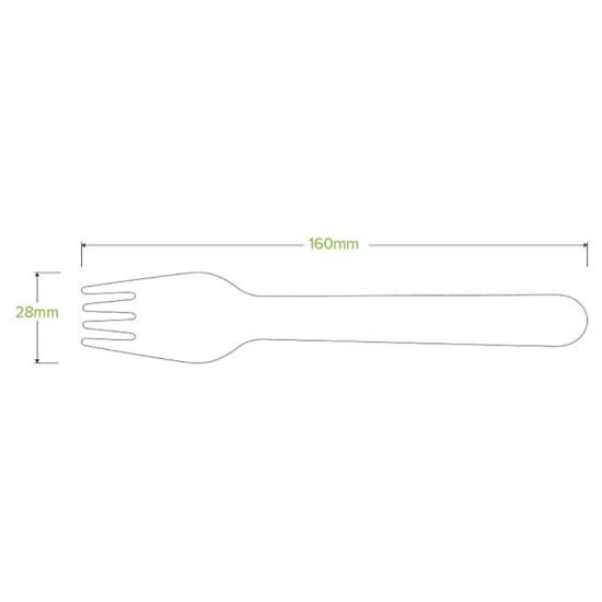 Biopak Wooden Fork-16cm-Case of 2000 (Case) Carousel 2