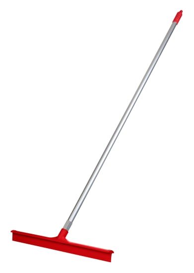 Browns Floor Squeegee Blade Complete Alloy Handle-60cm-Red-Each Carousel 1