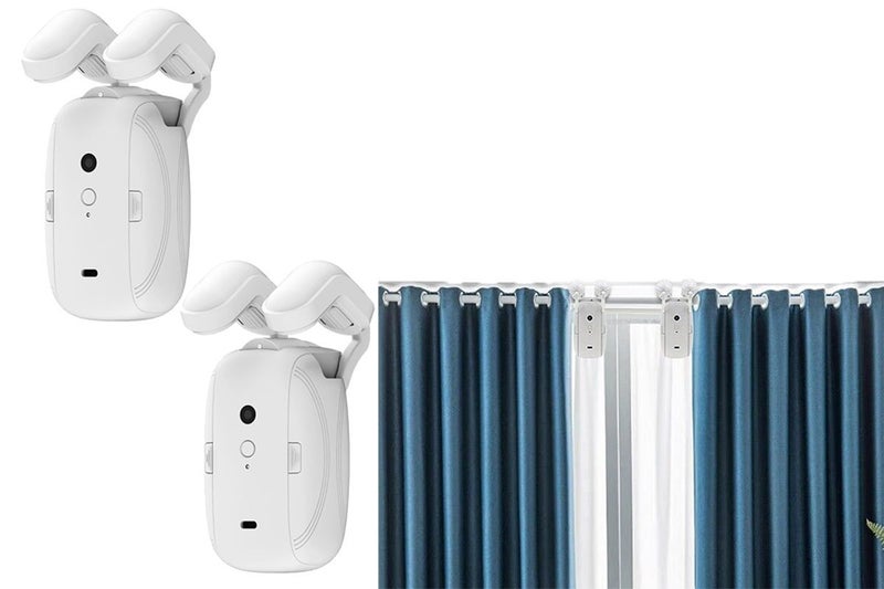 2Pcs Auto Curtains Opener Shower Drape Motor Switchbot Timer Wireless Smart Home Carousel 1