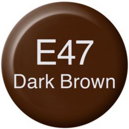 Copic Ink Bottle (New) E47 Dark Brown Carousel 2