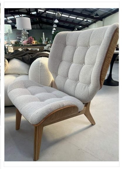 Trevor Lounge chair - white boucle fabric *35% OFF Carousel 2