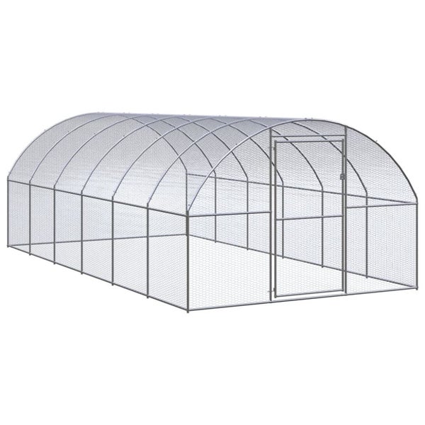 Outdoor Chicken Coop 3x6x2 m Galvanised Steel Tbkpalp Carousel 1