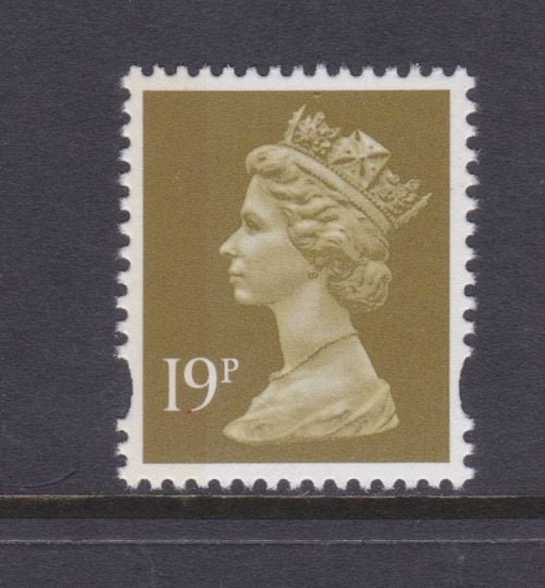 GB - SGY1771a - 1993/2017 Machins - Elliptical Perfs - 19p Bistre - 1RB - UHM Carousel 1