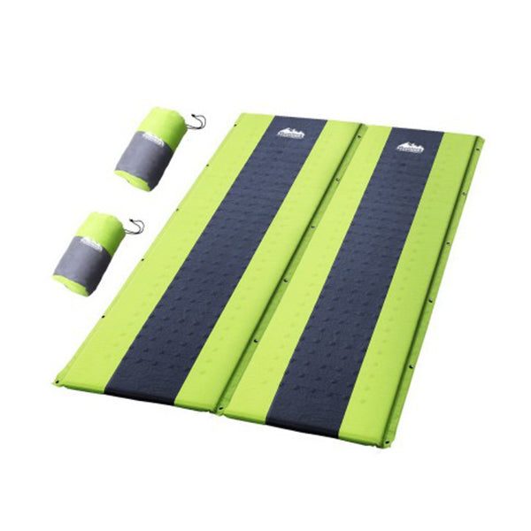 Weisshorn Self Inflating Mattress Sleeping Mat Double Green Carousel 1