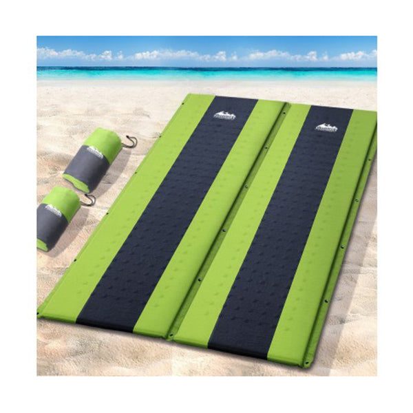 Weisshorn Self Inflating Mattress Sleeping Mat Double Green Carousel 2
