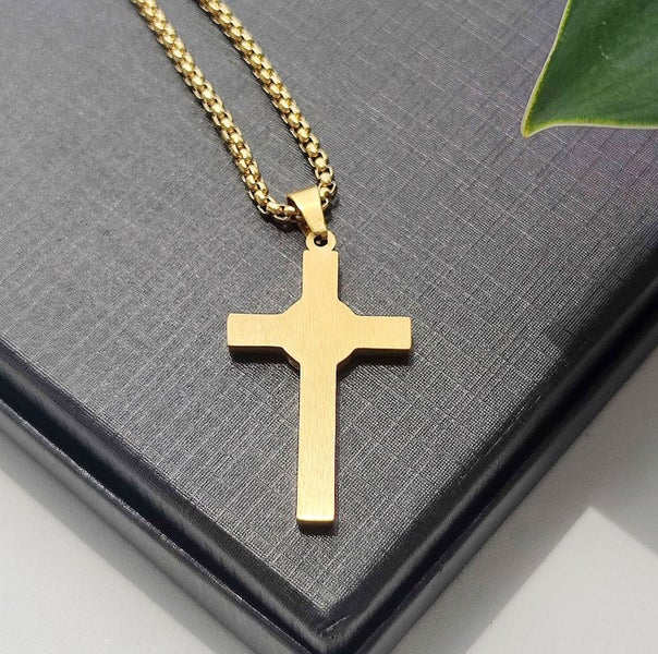 (18K Gold Filled) Saint Benedict Crystal Pendant Necklace NSS13ZX-862854315542785112