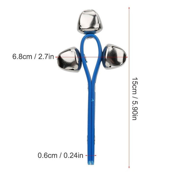 3 Bells Handbell Shaker Bell Ring Kids Children Carousel 2