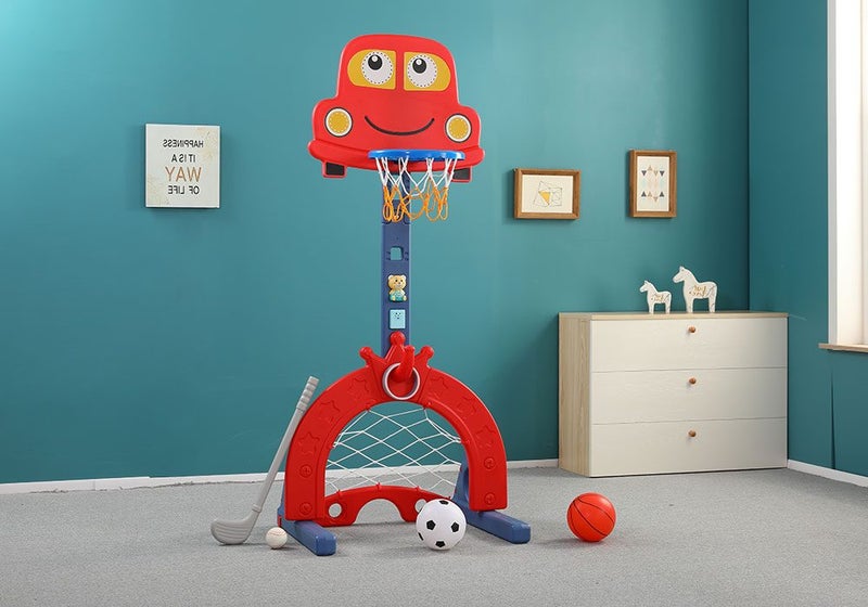 Kids Basketball Hoop Stand Golf Game Carousel 2