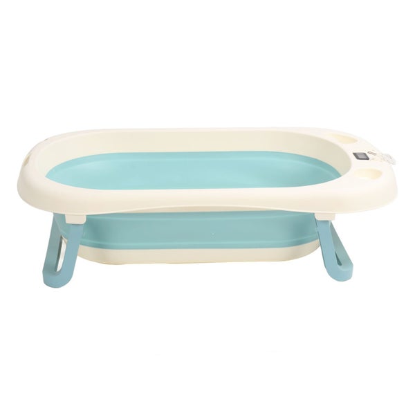 foldable baby bathtub Collapsible Baby Bathtub Temperature Sensing Drain Hole Carousel 5