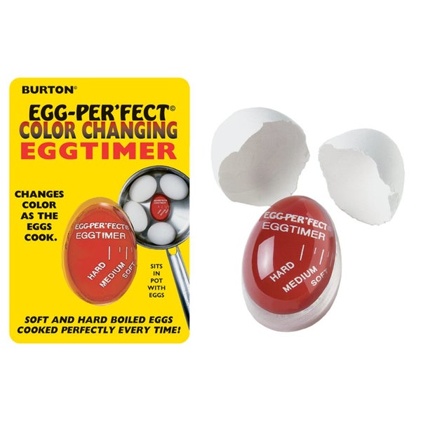 Burton Cooking Tools Egg-Perfect Colour Changing Egg Timer | Red Carousel 1