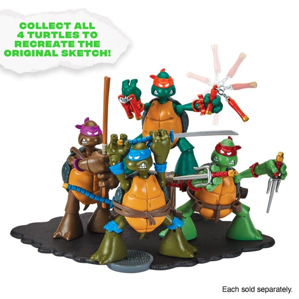 TMNT: 40th Anniversary Original Sketch Figure - Michelangelo Carousel 2