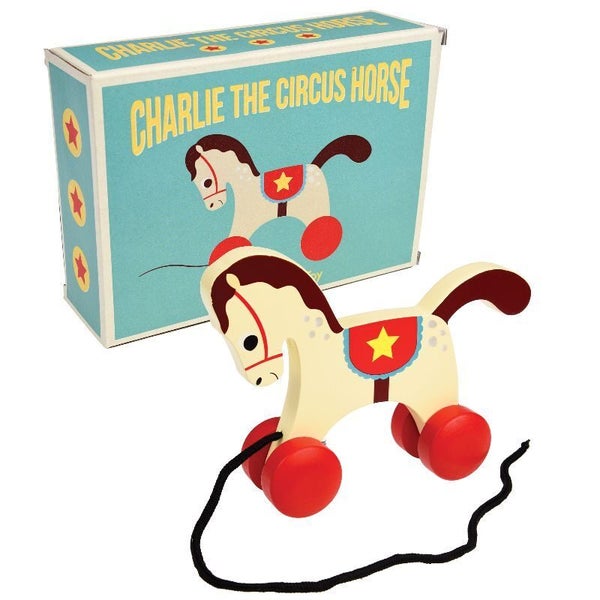 Rex London: Charlie the Circus Horse Wooden Pull Toy Carousel 2