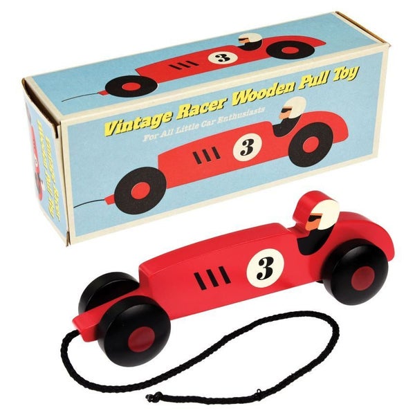Rex London: Vintage Racer Pull Toy - Red Carousel 2