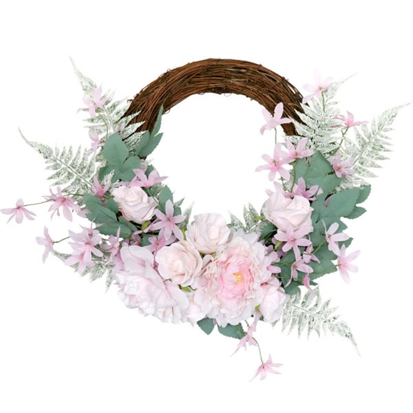 wall hanging wreath artificial garland Spring Simulation Wreath European Wedding Carousel 8