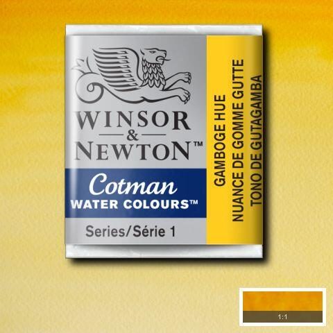 Winsor & Newton Cotman Half Pans GAMBOGE HUE Carousel 1