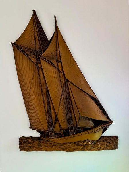 Retro yacht wall hanging Carousel 1