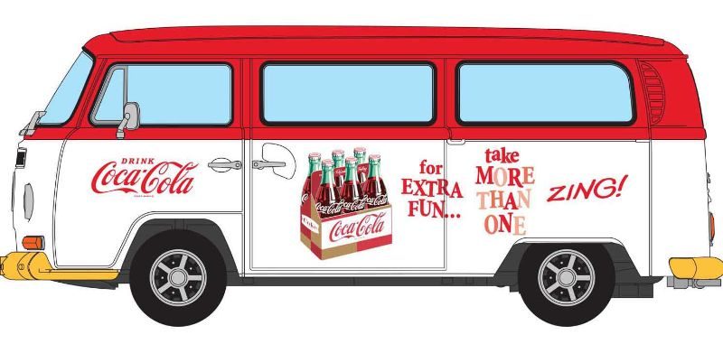 Diecast Car - 1/43 Coca Cola VW Camper Zing Carousel 2