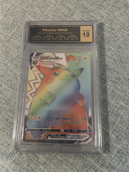 POKEMON RAINBOW PIKACHU VMAX PCG 10 + Pikachu V PCG 9.5. Carousel 1
