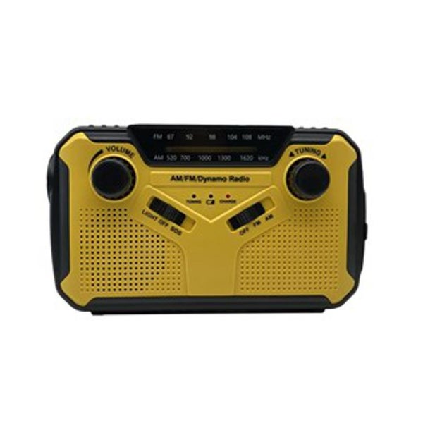 Solar Emergency Handcrank Radio With Led Light, Sos Siren And 3.5Mm Earphone ... Carousel 1