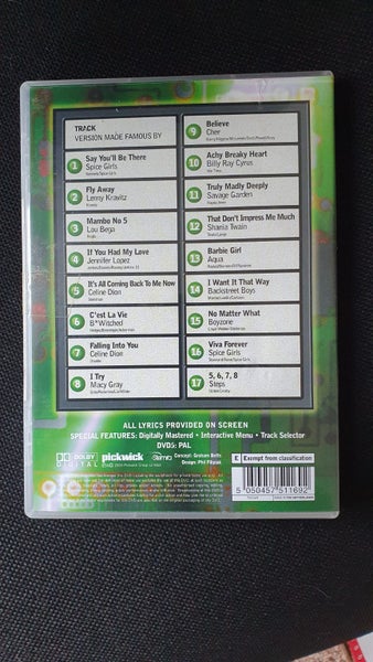 Karaoke DVD - So You Wanna Be A Pop Star - Hits of the 90s Carousel 2