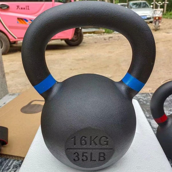 4KG Kettlebells Black Cast Iron (EZ112-4) Carousel 7