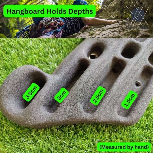 Rock Climbing Hang Board - BLACK LARGE - (Hangboard, Fingerboard, Bouldering) image 4