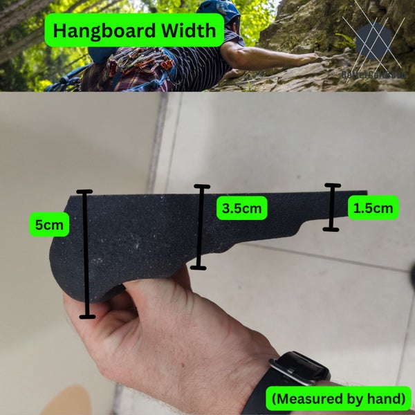 Rock Climbing Hang Board - BLACK LARGE - (Hangboard, Fingerboard, Bouldering) image 6
