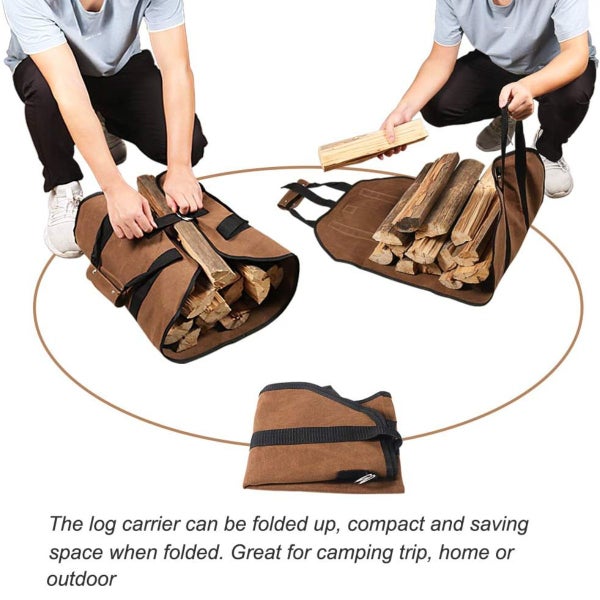 Firewood Bag Storage Carrier Carousel 8