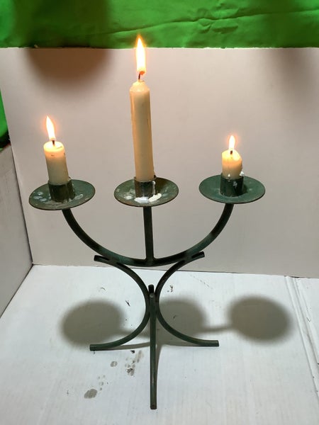 Cute Brass candle holder for 3 candles Carousel 1