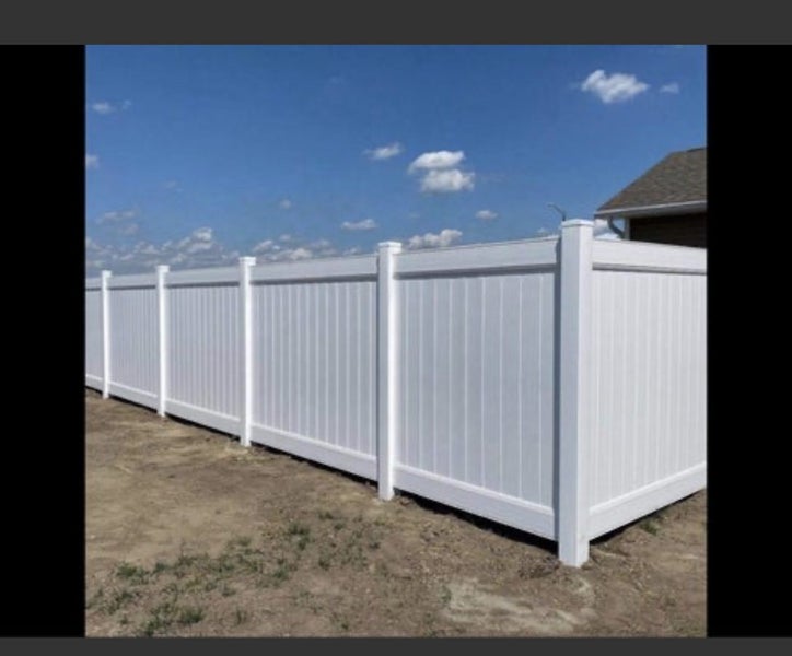 Full Privacy PVC Fence Panel 1,83m Hight 2,44m Wide panel kit Carousel 1