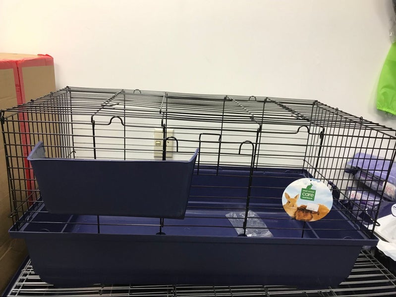 ALLPET RABBIT CAGE GUINEA PIG CAGE 80X44X43CM BLUE Carousel 1