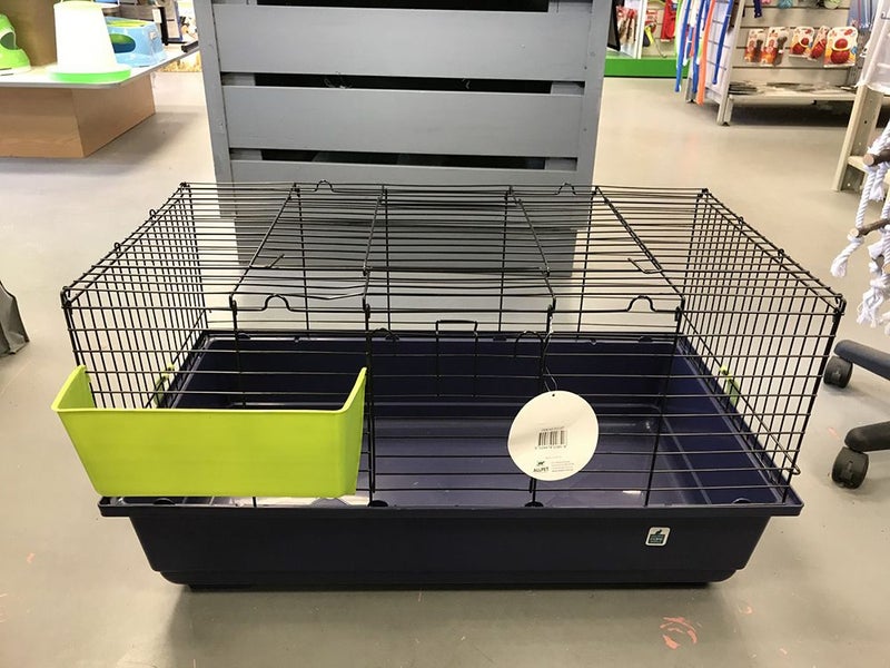 ALLPET RABBIT CAGE GUINEA PIG CAGE 80X44X43CM BLUE Carousel 2